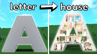 Building the LETTER A into a Bloxburg house