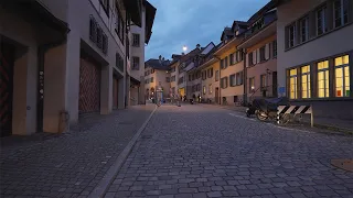 Relaxing Evening Walk in Bern, Switzerland | Beautiful City Streets View 4K