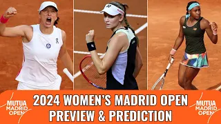 2024 Women's Madrid Open - Preview & Prediction