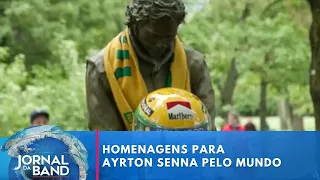 Homenagens pelo mundo marcam os 30 anos sem Ayrton Senna | Jornal da Band