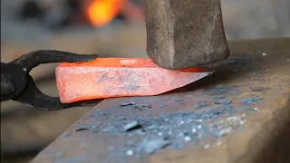 interesting make hammer from old rusted bolt | blacksmith.
