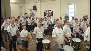 Craigneuk at Bellshill Defenders cultural day,  burst rope drum