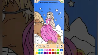 Princess and horse Coloring | Painting and Coloring for Kids
