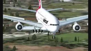 FSX Landing A380 at Heathrow