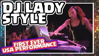 👩🏻‍💻🎚 DJ LADY STYLE FIRST EVER USA PERFORMANCE - HOME NIGHT CLUB - PBAM VLOGS