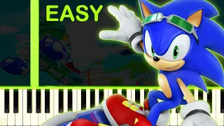 SONIC FREE RIDERS THEME - EASY Piano Tutorial