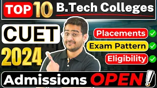 💥Top 10 CUET BTech CSE Private Colleges! CUET 2024 BTech Admissions! #btech #cuet #cuet2024 #viral