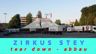 Zirkus STEY | Abbau - Tear Down