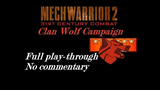 [Longplay, No Commentary] MechWarrior 2: 31st Century Combat (DOS, 1995) Play-through Part 2 of 2