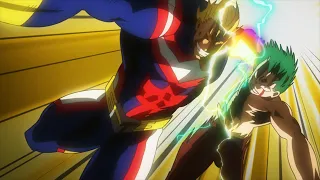 All Might and Deku vs. Wolfram