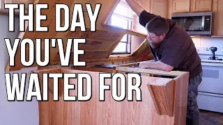 Tearing Out The Kitchen | Budget Mobile Home Remodel #11 | Demolition