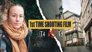 My sister shoots film for the 1st time! | YASHICA T4 vs. T5