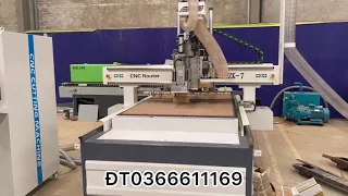 Cnc thay dao tự động kèm dàn khoan 9 mũi