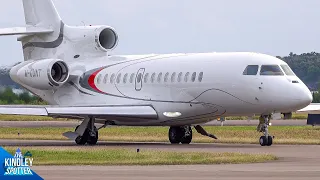 (4K) Awesome BizJet Planespotting from Runway 12 in Bermuda | ft. FA8X, GLF4s, CL35