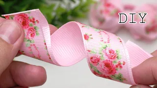 Take a few pieces of ribbon! Elegant bows from Grosgrain ribbon  Decorations