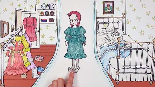 👧🏻빨강머리 앤 옷입히기. 꾸미기 스톱모션 | Stopmotion Anne of Green Gables to dress. Deco