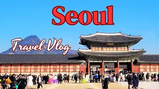 My first time in Seoul I Street Food I Christmas walk I Travel vlog South Korea 2023