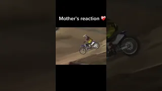 The best mother’s reaction to her son jump! #motocross #moto #motivation