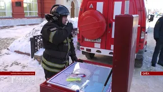 Орловские пожарные провели учения в "Свободном пространстве"