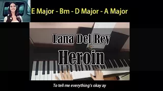 Lana Del Rey - Heroin (Piano Chords & lyrics)