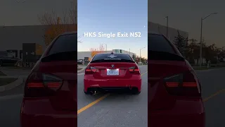 HKS Single Exit BMW E90 N52 #carexhaust #e90 #n52 #n52exhauat #bmw