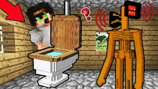 Я СПРЯТАЛСЯ ОТ СИРЕНОГОЛОВОГО В УНИТАЗЕ В МАЙНКРАФТ 100% ТРОЛЛИНГ ЛОВУШКА MINECRAFT СИРЕНОГОЛОВЫЙ