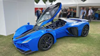 New 2022 Delage D12 Hypercar feat. 7.6L hybrid V12 Engine | Start Up, Revs & Driving @ Fos Goodwood