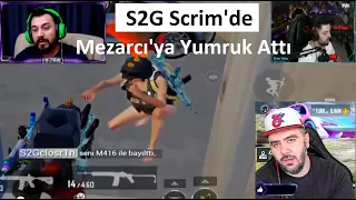 Mezarcı'nın Scrim'de S2G'den YUMRUK yediği anlar Youtuber'ların Tepkileri Ersin Yekin / PUBG MOBILE