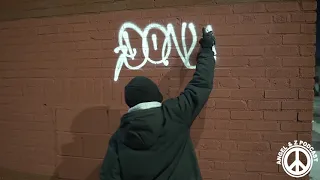 DONUT X-Files Painting Graffiti in Brooklyn New York