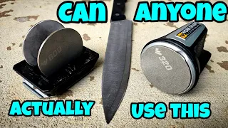 He's Never Sharpened a Knife Can He Get Good Results With The Work Sharp Rolling Knife Sharpener?