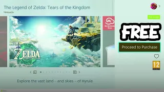 How To Get Zelda Tears Of The Kingdom For FREE On Nintendo Switch - How To Get FREE Switch Games!
