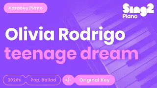 Olivia Rodrigo - teenage dream (Piano Karaoke)