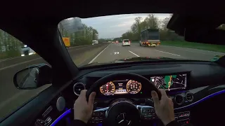 Mercedes E63S AMG POV Drive to Frankfurt 612 HP