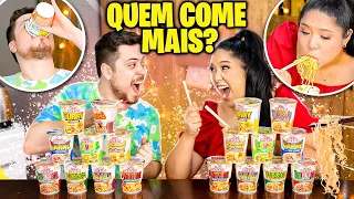 QUEM COME MAIS MIOJO GANHA | Jeru e Cheru