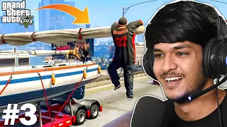 MICHAEL KI BOAT CHORI HO GAYI | GTAV GAMEPLAY #3