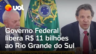 União vai suspender dívida do Rio Grande do Sul por 3 anos, liberando R$ 11 bilhões ao estado