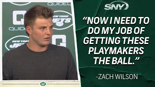 Jets QB Zach Wilson: ‘Now I need to do my job of getting these playmakers the ball’ | SNY