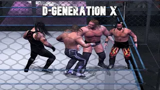 D-Generation X vs. Shield | HELL in a CELL | Triple H Roman Michaels | WWE SD! HCTP Mod | Rebellion