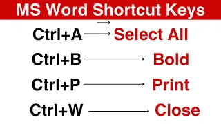 Ms Word Shortcut Keys for All Competitive Exams, Data Entry and Interviews | Data Entry Part - 18