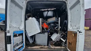 full van of scrap to the scrap yard what was today's pay day scrap metal recycling ♻️