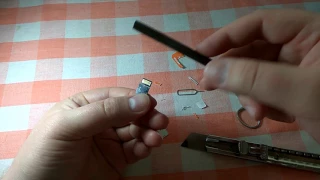 Установка в совмещенный слот 2sim + microSD