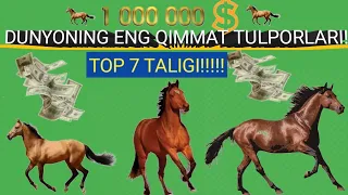 DUNYONING ENG QIMMAT TULPORLARI TOP 7 TALIGI!!!!