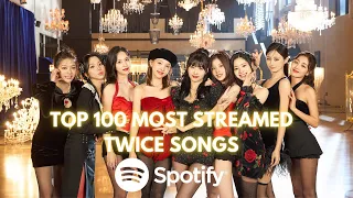 TOP 100 MOST STREAMED TWICE SONGS ON SPOTIFY | APRIL 2024