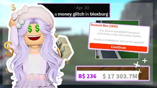 This money glitch gets your account BANNED PERMANENTLY !! | Bloxburg