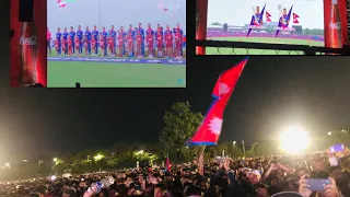 T20 World Cup | Nepal VS Nederland | Fans are celebrating in Tudikhel Kathmandu |