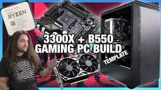 AMD B550 + Ryzen 3300X Gaming PC Build: Benchmarks, Upgrades, & Overclocking ($600-$900)