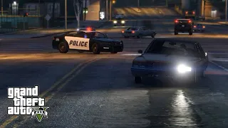 GTA V: Police Chase Albany Emperor Sedans (Cadillac Brougham) - Cinematic - Vehicle Music Video -