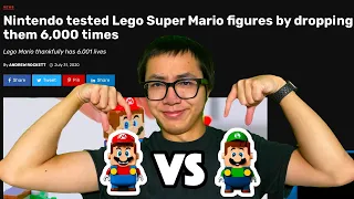 DROPPING LEGO MARIO/LUIGI UNTIL THEY BREAK - LIVE