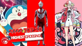 Japan's 2022 Top 10 Highest Grossing Movies at the Box Office