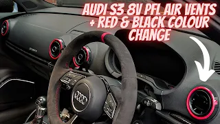 RETROFITTING AUDI S3 8V PFL AIR VENTS TO MY AUDI S3 8V FL (& SPRAYING MATTE BLACK) | S3Ranj